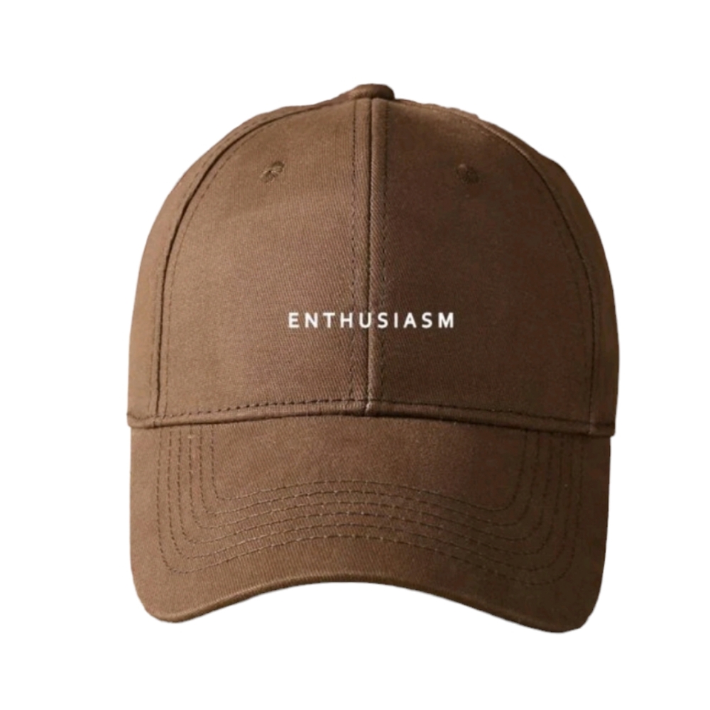 UNISEX 'Enthusiasm' Brown Cap - Picture 1 of 4